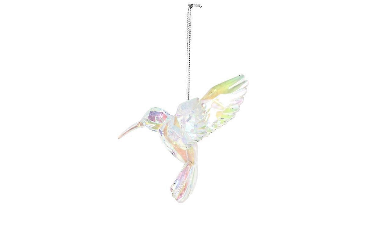 Gisela Graham Rainbow Acrylic Hummingbird Christmas Tree Decoration