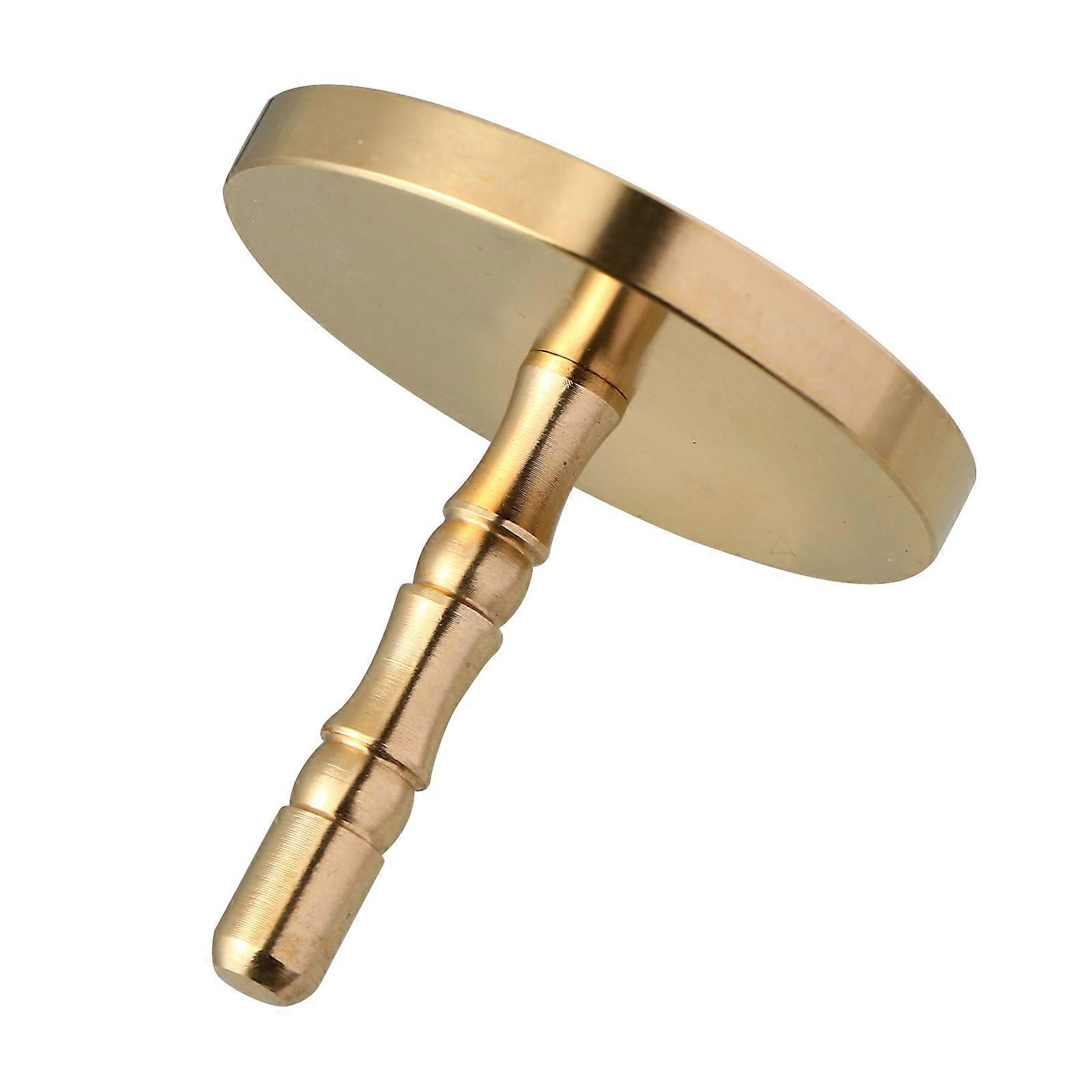 Brass Incense Ash Press for Home Use Golden Color and Practical 1Pc