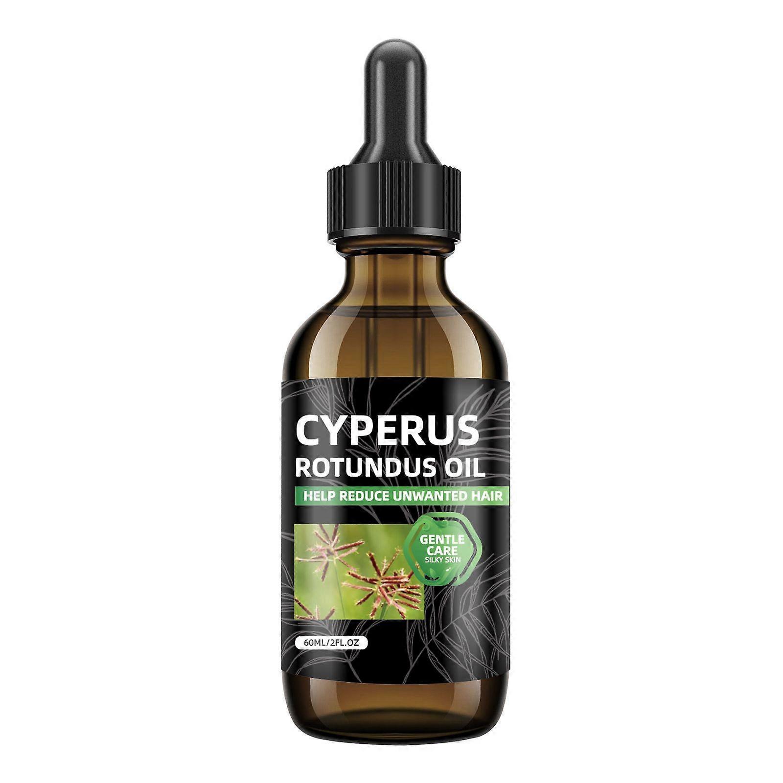 Cyperus Rotundus Oil for Hair Removal, Natural Cyperus Rotundus Oil to Reduce Unwanted Hair Growth, Soothing & Moisturizing, Smooth Skin Care, Suitabl