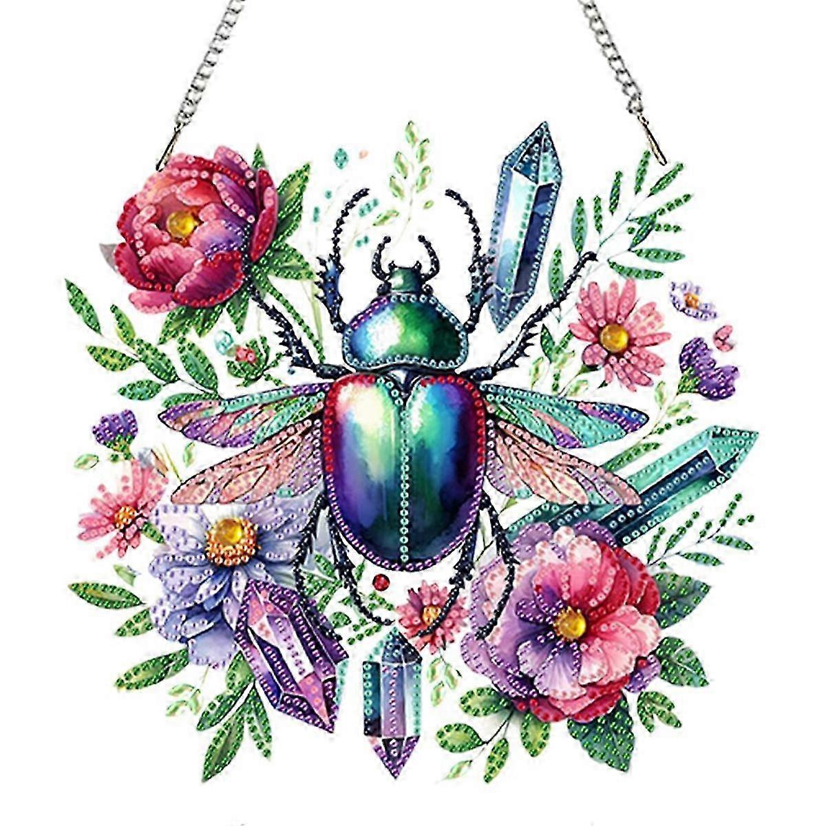 Acrylic Abstract Pattern Hanging Ornament Kit 5D DIY Diamond Decoration