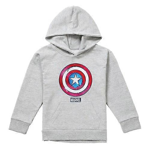 Captain America Childrens/Kids Drip Shield Heather Pull Over Hoodie