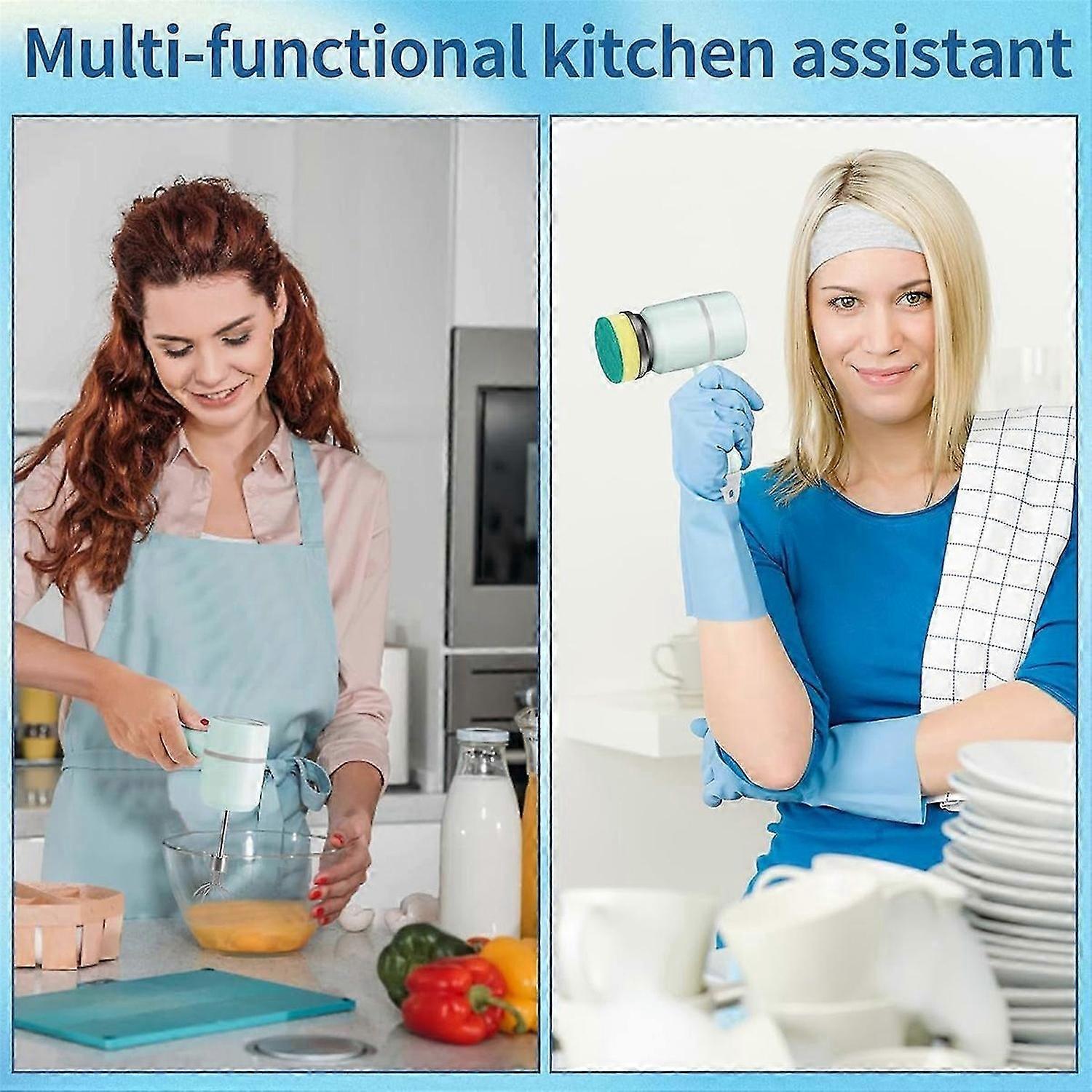 Electric Scrubber,Electric Cleaning Brush White