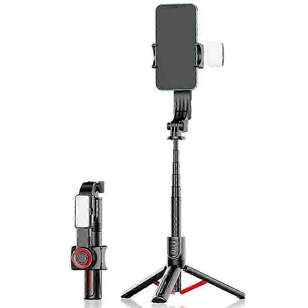 C09 Multifunctional Gimbal Stabilizer for Smartphones Anti-Shake Selfie Stick Tripod with Fill Light