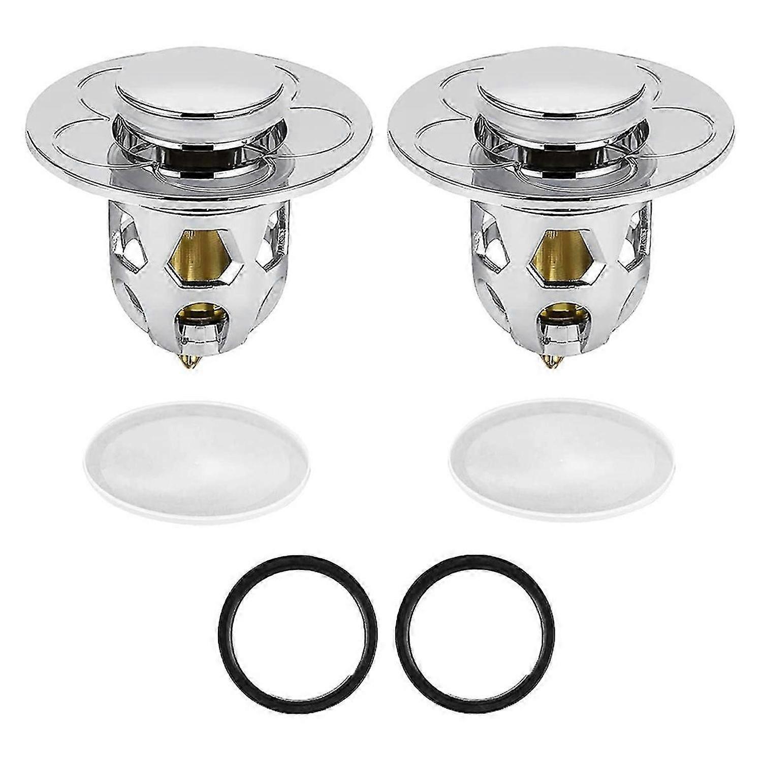 Rebound Core Push Type Sink Plug, Universal -Up Drain Strainer