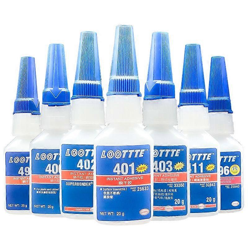 3-pack Loctite 401 Instant Fast Adhesive, 20ml bottles, strong, multi-purpose, fastening, popular, ultra-strong, colorless liquid glue.
