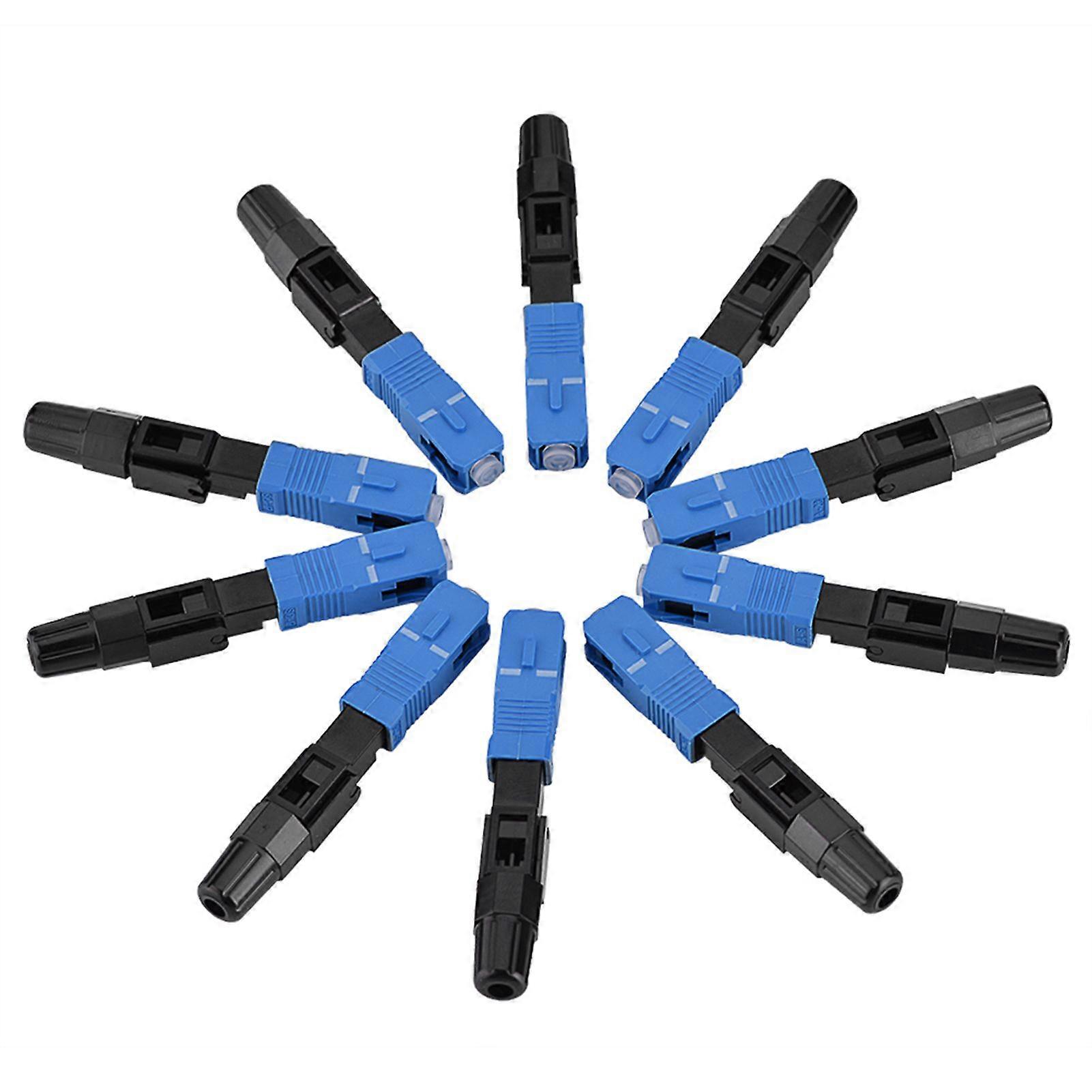 10 buc/lot SC/UPC conector rapid fibră optică adaptor rapid mod unic pentru FTTH/ODF