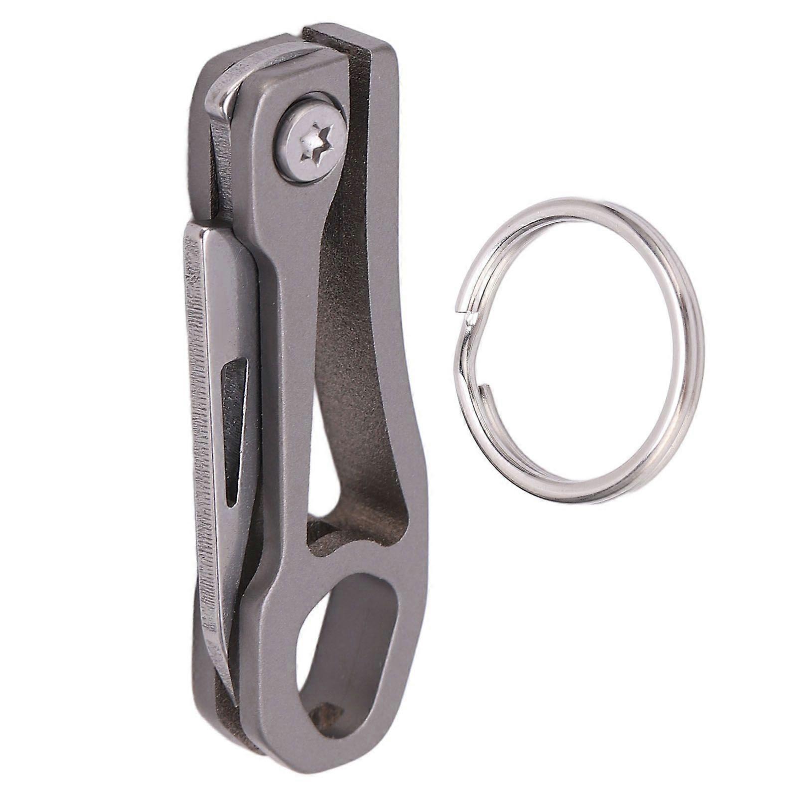 Multifunctional Titanium Alloy Mini Keychain Knife Folding Portable EDC Pocket Knife