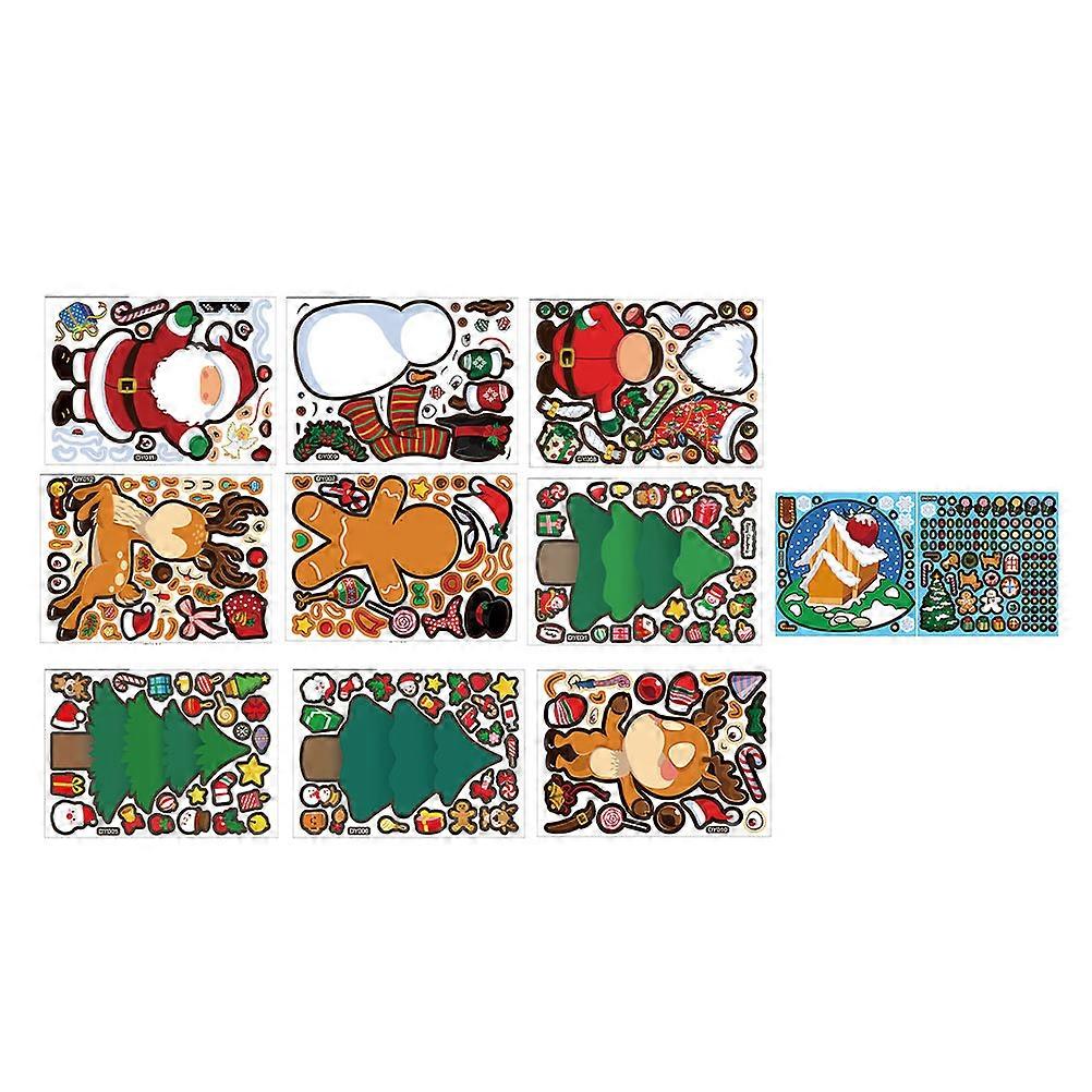 DIY Game Sticker Christmas Children Sticker for Decoration 10 Sheets
