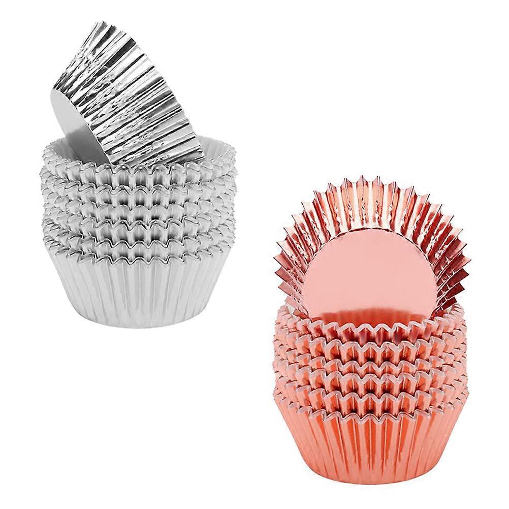 Cake Paper Muffin Cups for Baking 200Pcs Thickened Foil Cupcake Liners