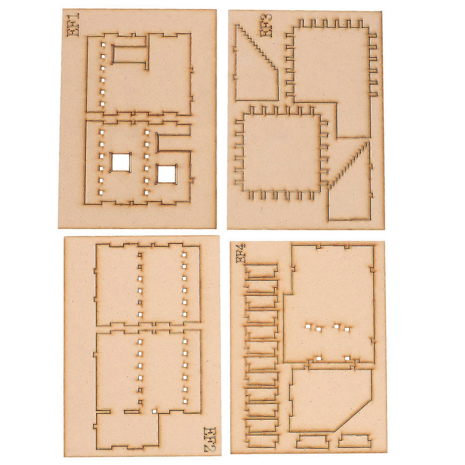 Wooden Puzzle Kit Middle DIY Craft for Kids 2Sets