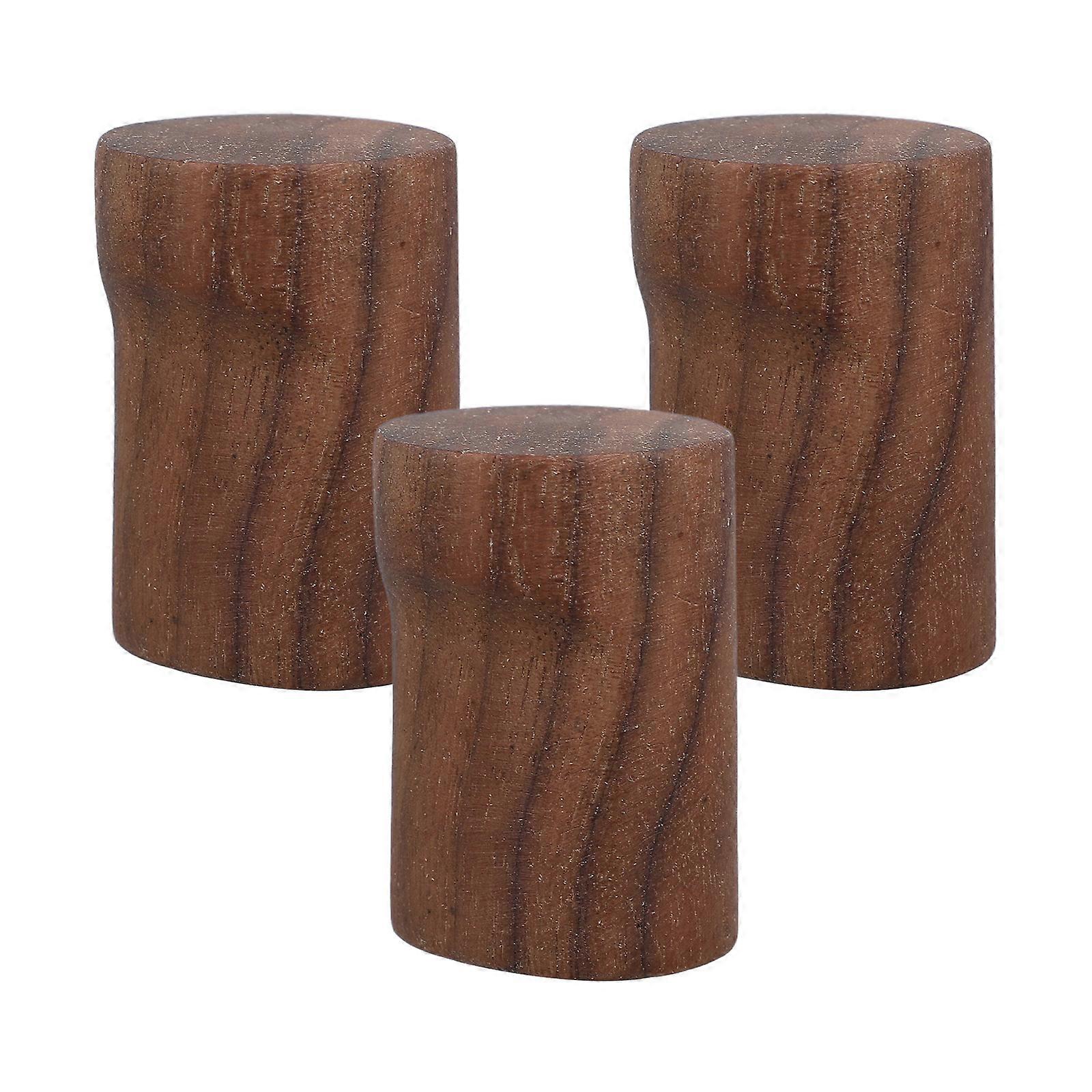Rustic Wooden Coat Hooks for Wall Mounted Hanging 3Sets Solid Wood Pegs