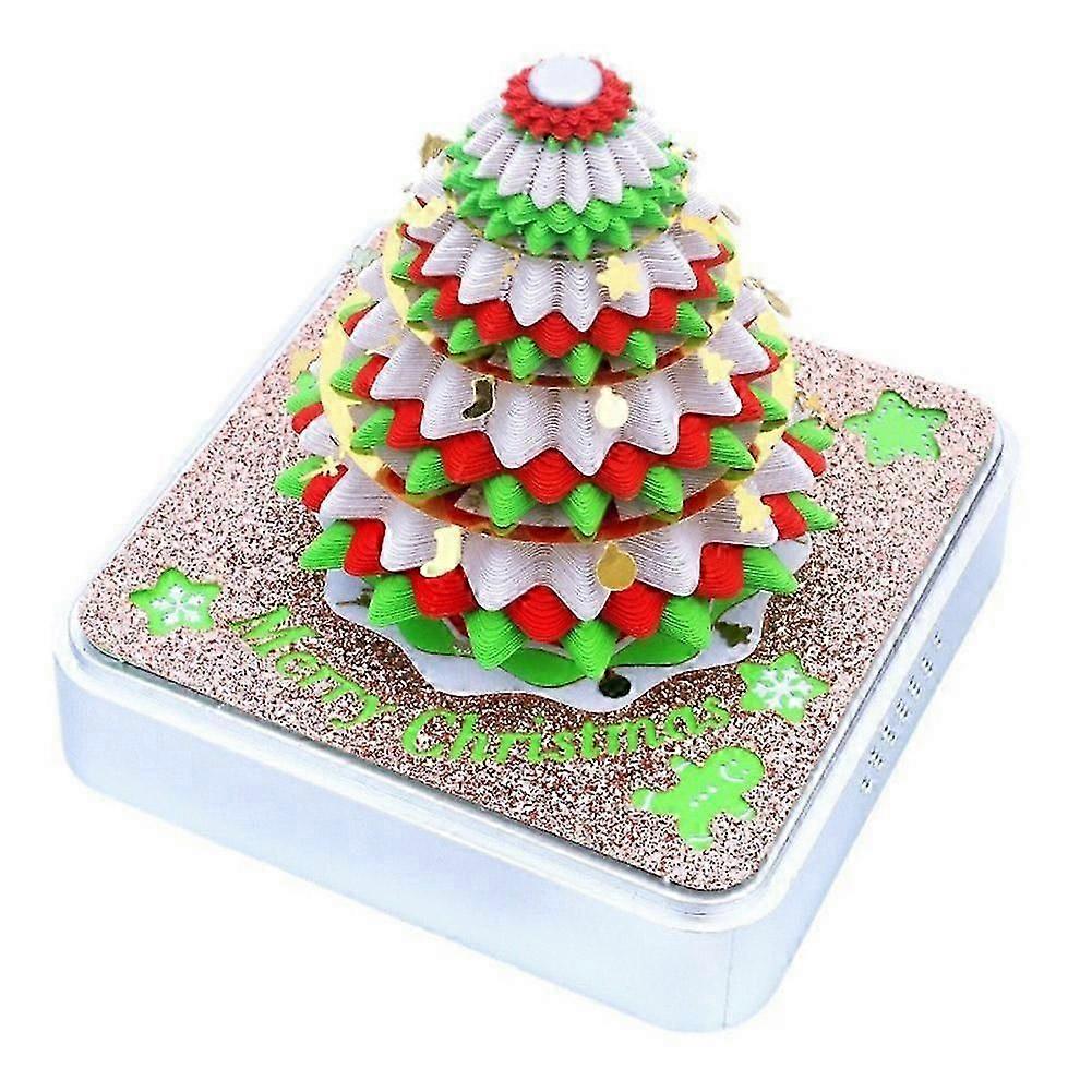 Christmas Gift Creative Desktop Ornament Christmas Tree 3D Paper Carving