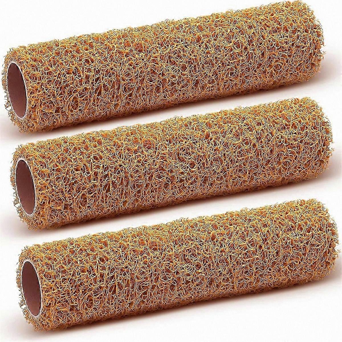 9" Textured Paint Roller Set, 3-Piece Kit for Wall & Ceiling Painting in Home Improvement Projects