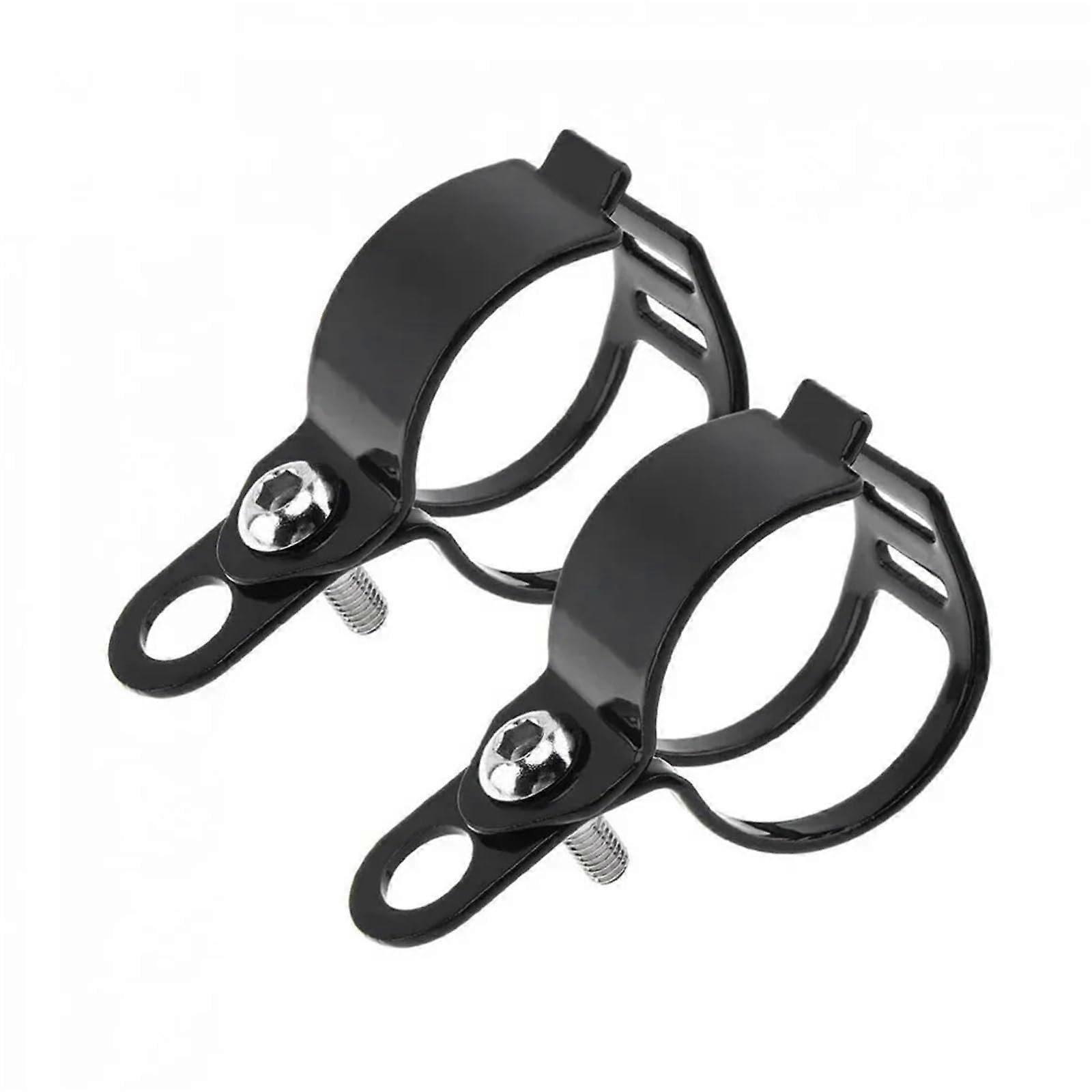 Headlight Bracket 2PCS Motorcycle Turn Signal Light Mount Bracket 3043mm Front Fork Clamp Black