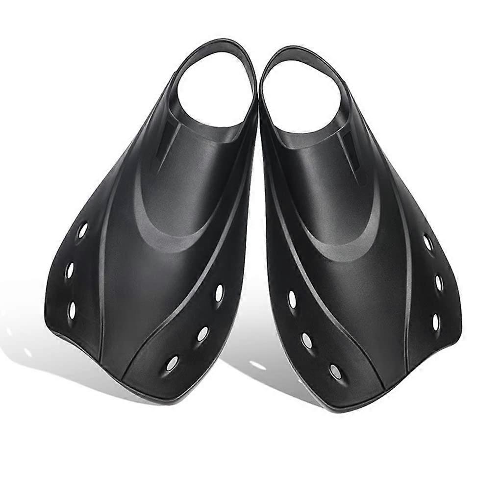Snorkel Fins 2Pack Open Heel Adjustable Buckles Lap Swimming Flippers for Snorkeling Gear