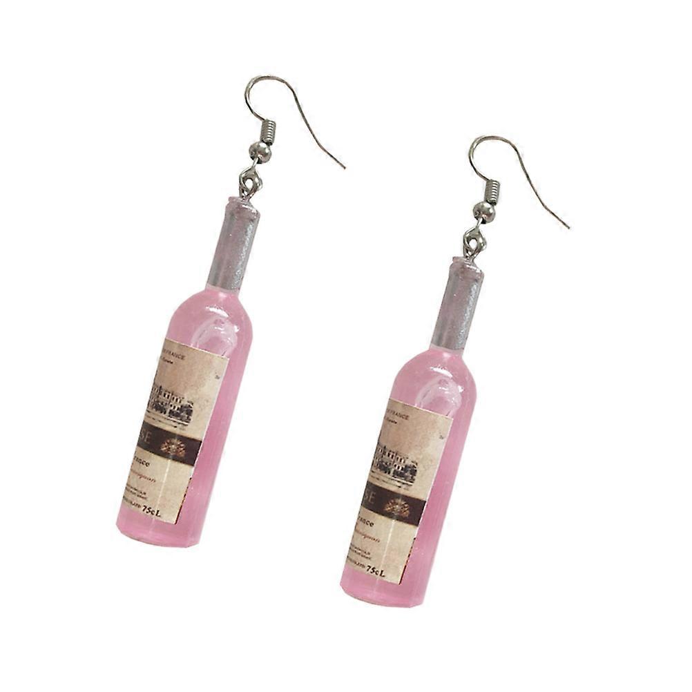 Red Ear Dangle for Decoration 1Pair Pink Stylish Ear Drop