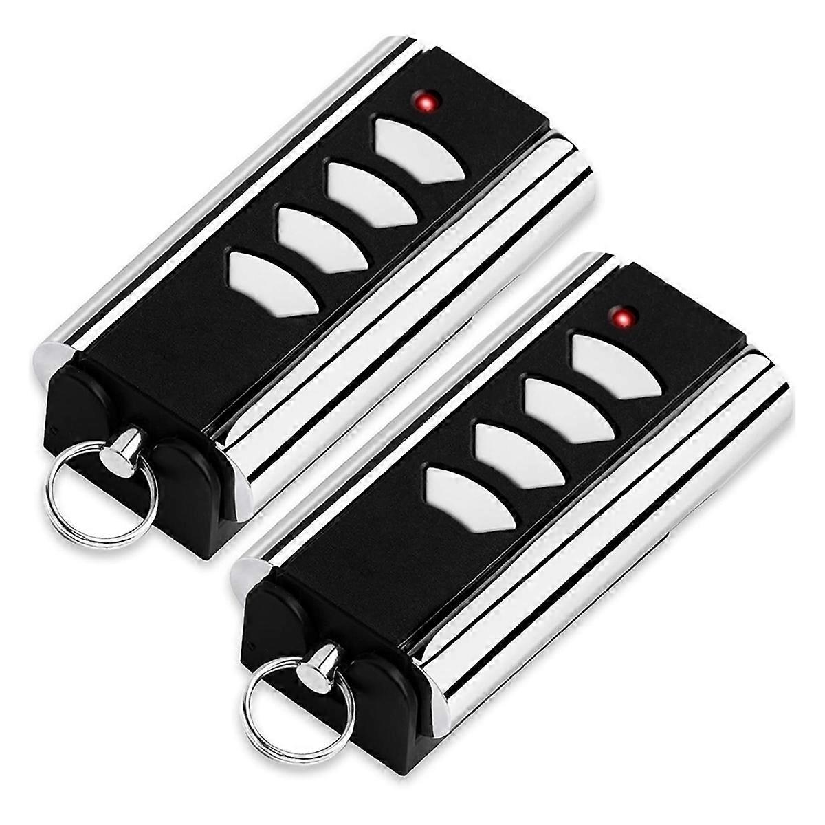 2pcs 433.92 MHz Garage Opener for Standard Steel Handheld Transmitter
