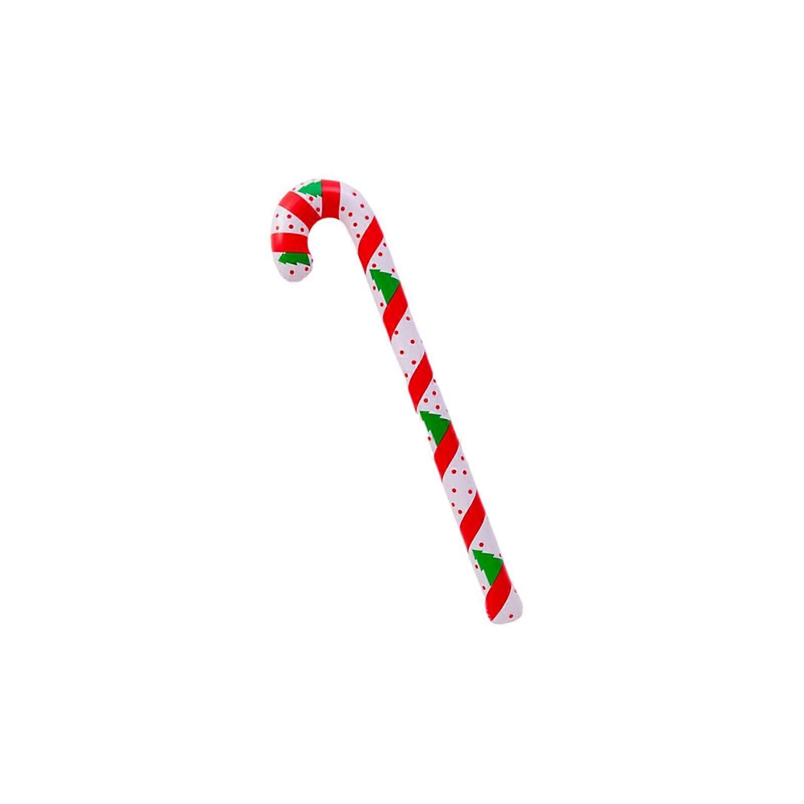 Large Inflatable Christmas Toy Walking Stick Christmas Tree Decoration Waterproof PVC Walking Stick Balloon Ornament  90