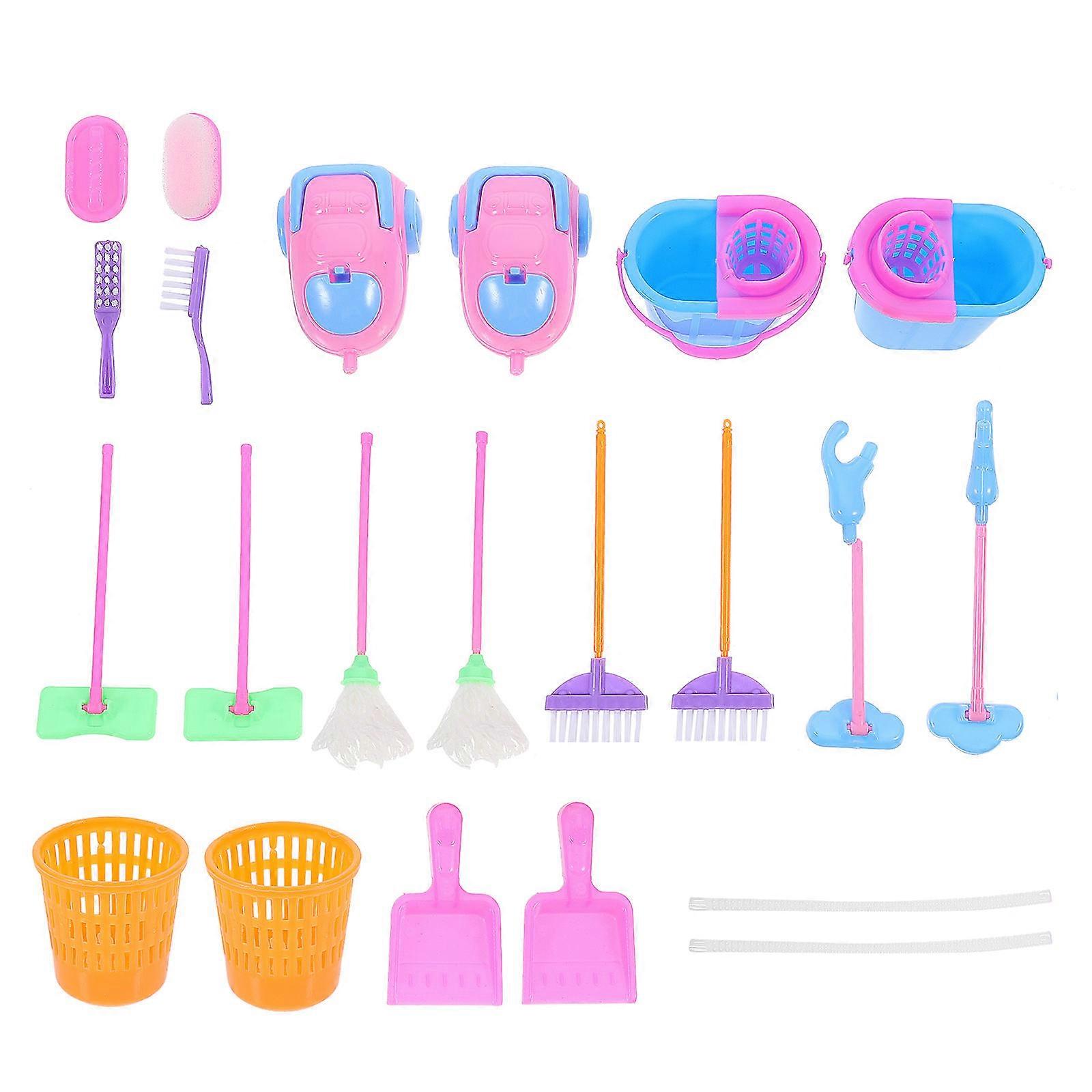 Wwawa Cleaning Tool Children Dust Collector Toy Kit for Kids Playing 2Sets