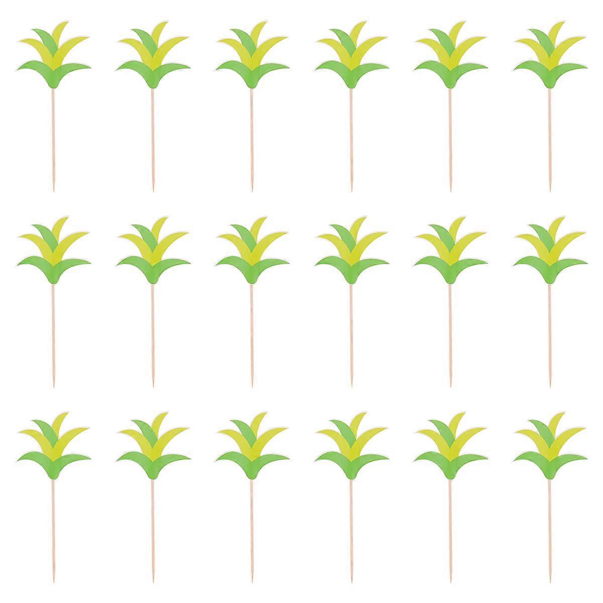 Light Green Cake Topper Small Grass for Decoration 50Pcs Cake Picks