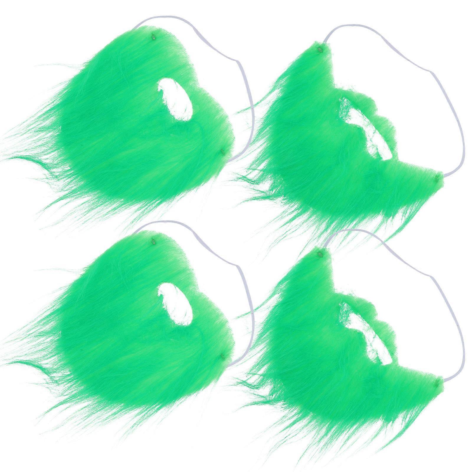Creative Fake Mustache St. Patrick's Day Party Beard 4Pcs