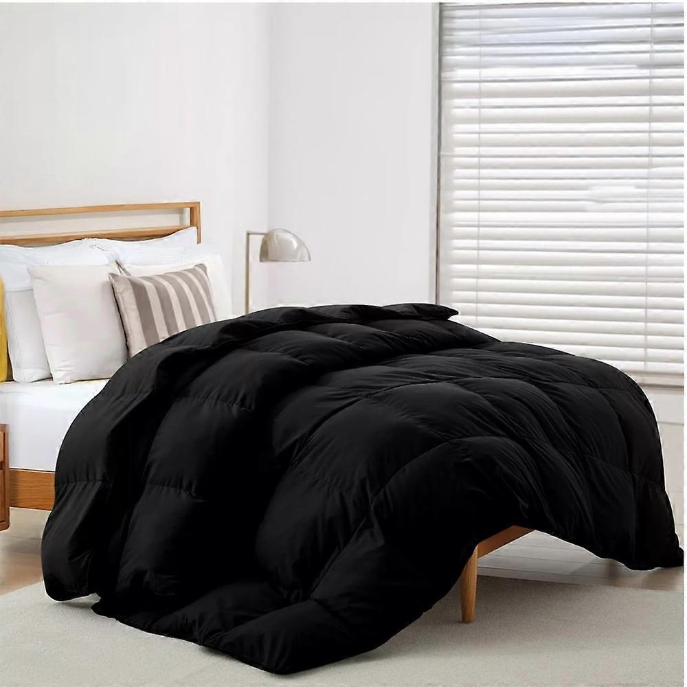 Soft Feather Down Comforter King Size,Hotel Collection Lightweight Hypoallergenic Comforter,All Seasons Duvet Insert