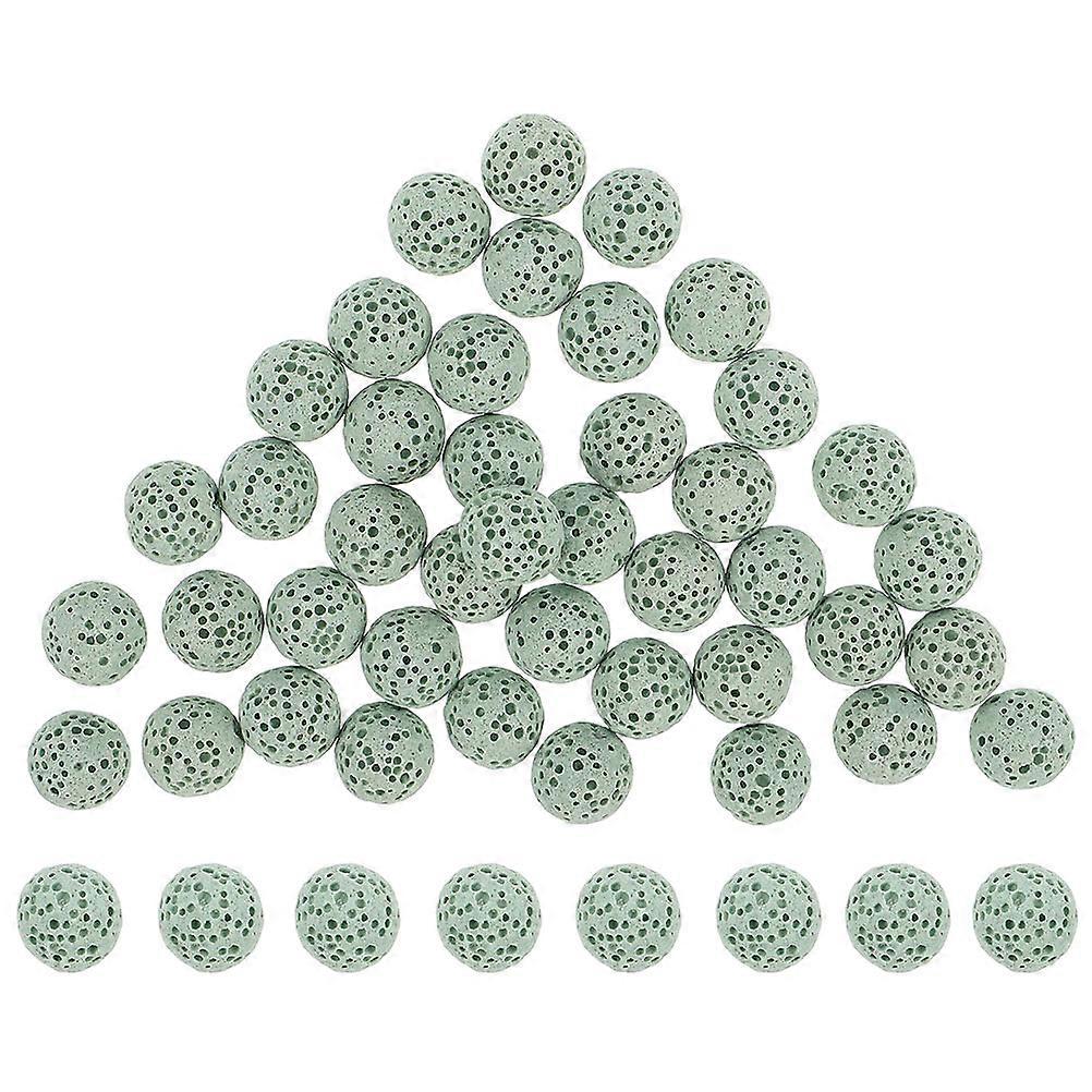 39Pcs Lava Stone Aromatherapy Diffuser Beads For Home Office And Car Air Freshening Fragrance Light Green