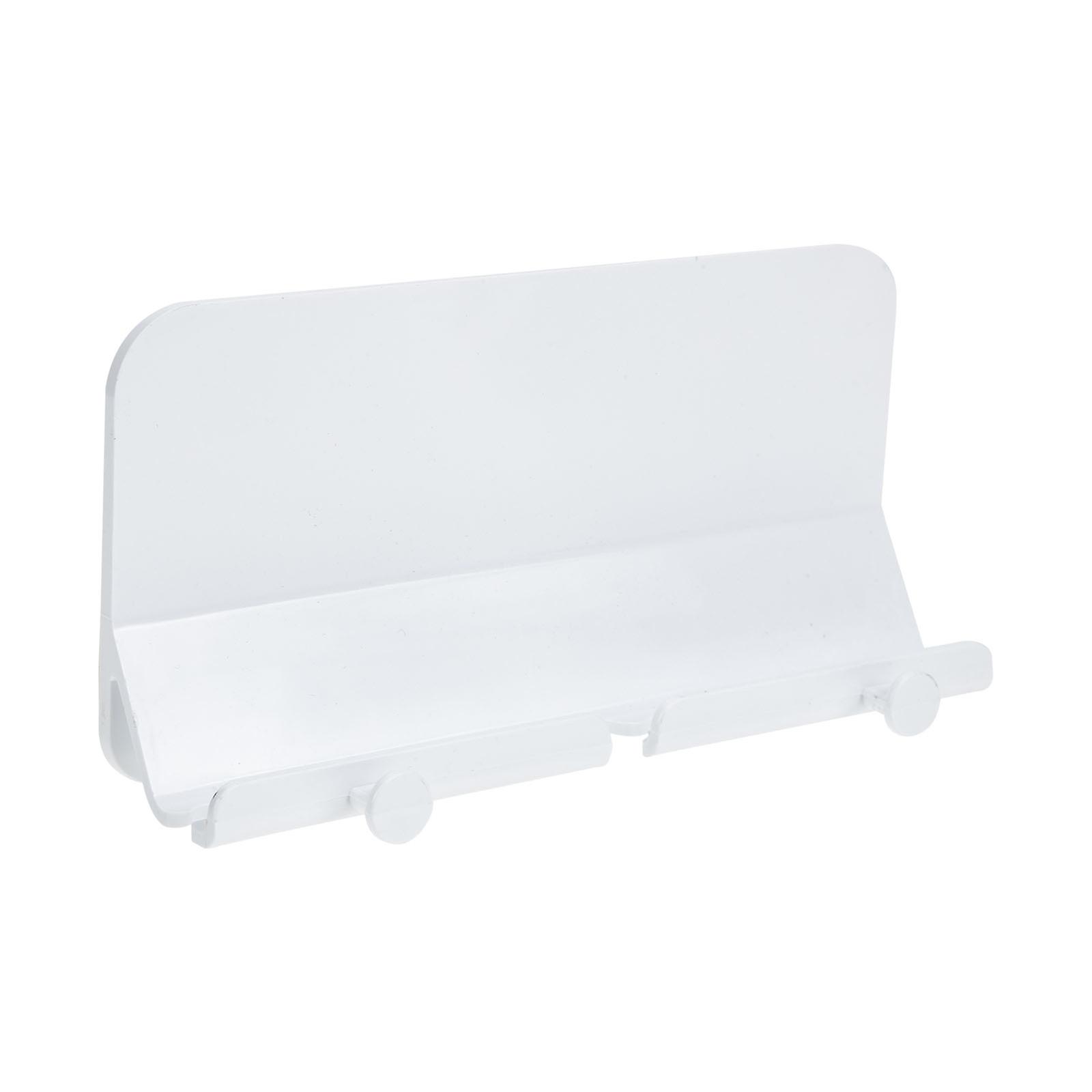 Wall-Mounted Storage Rack Speaker Bracket for Living Room 2Pcs White ABS Plastic