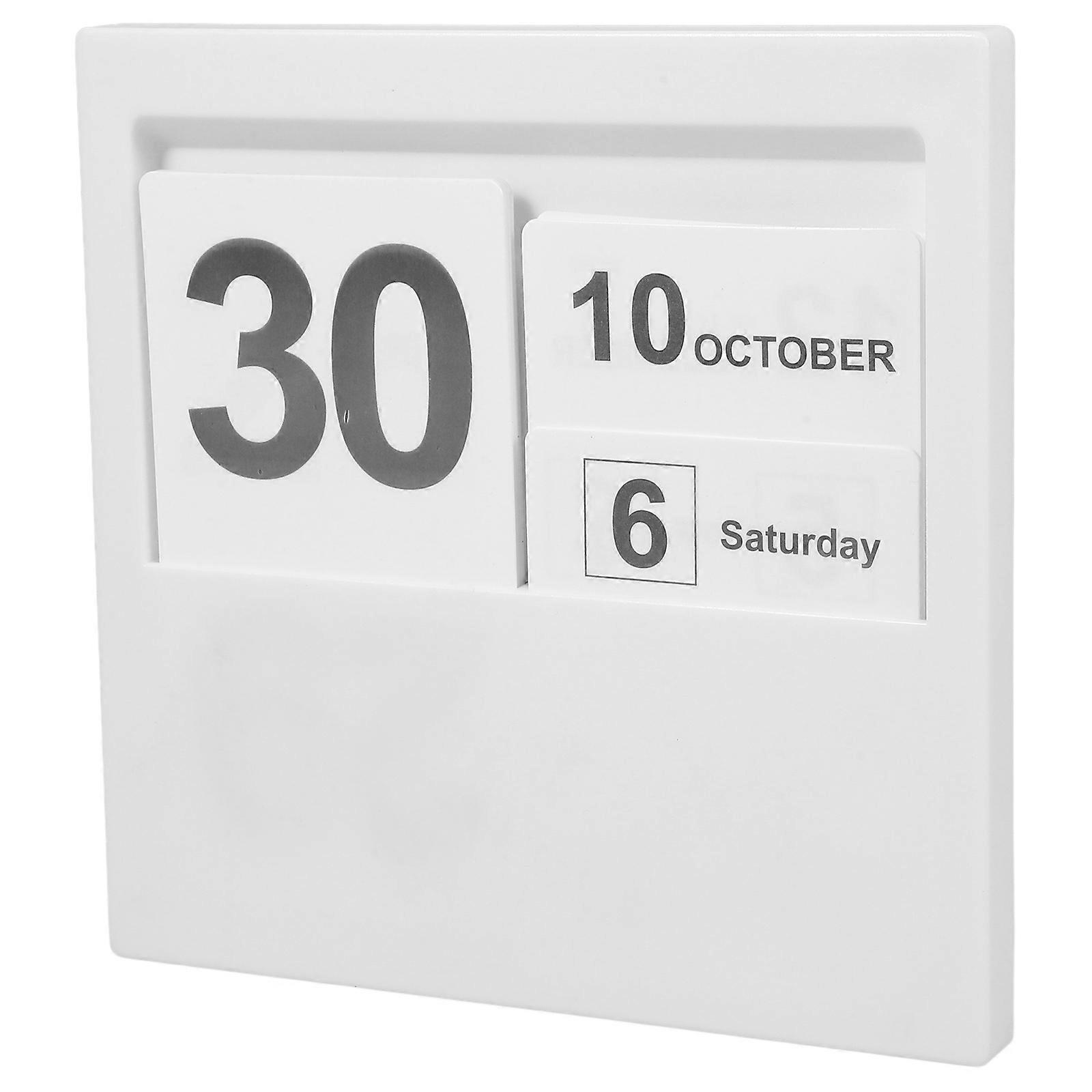 Home Supply Block Calendar Wooden Calendar Blocks for 4Pcs Pack