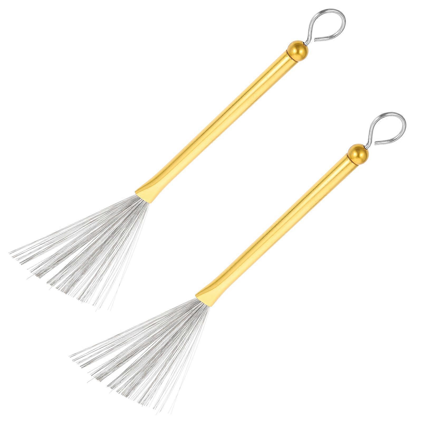 Drum Wire Brush Metal Drum Set Brush for Percussion 4Pairs