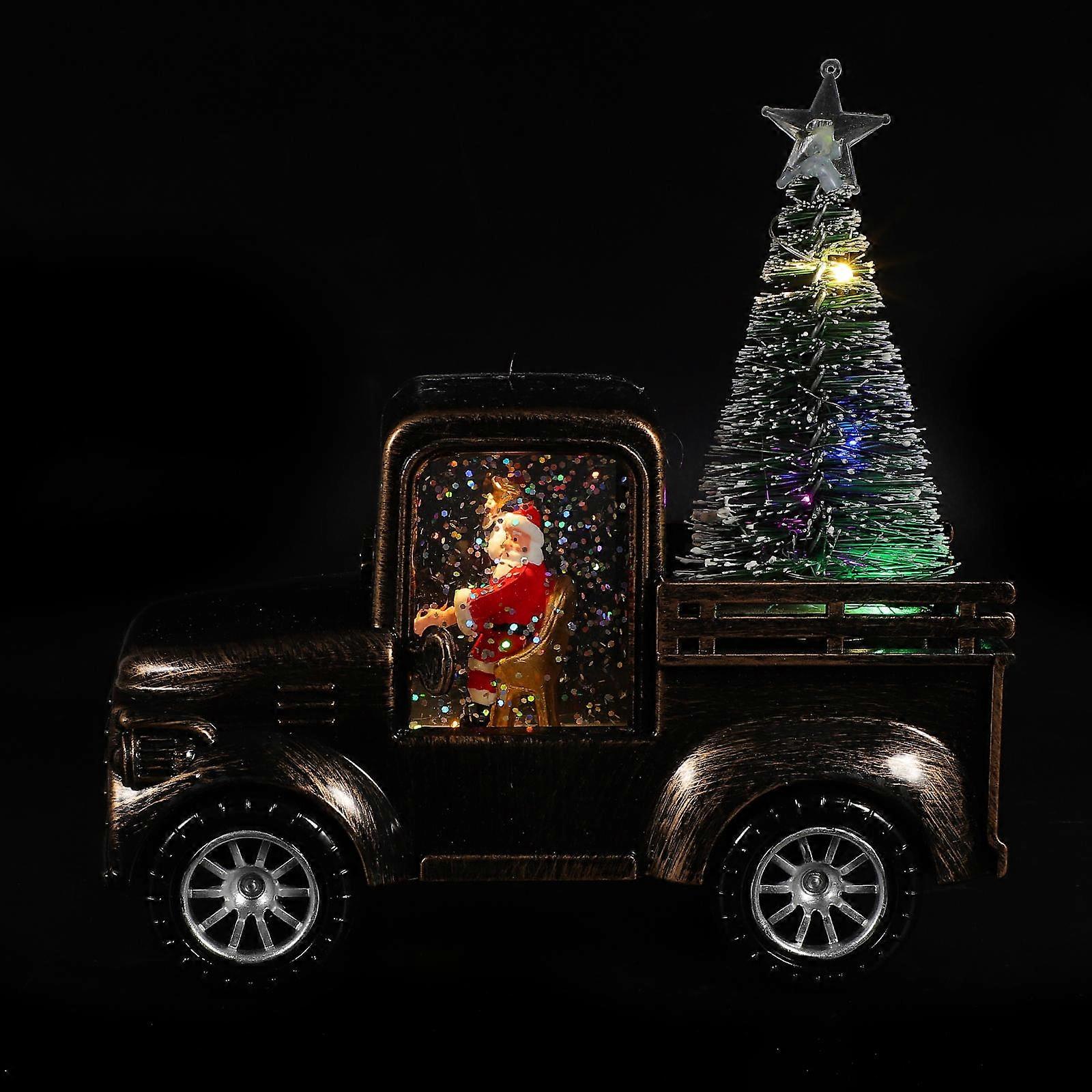 Christmas Sequins Craft Landscape Prop for Decoration Use 4Pcs