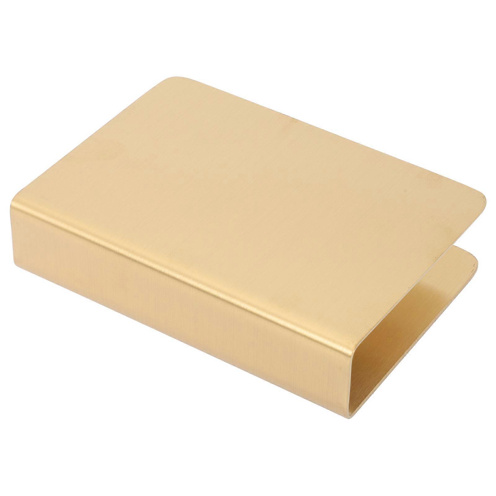 Napkin Holder 2Pcs Vertical Design For Restaurant Banquets With Classic Golden Color Featuring Easy Access