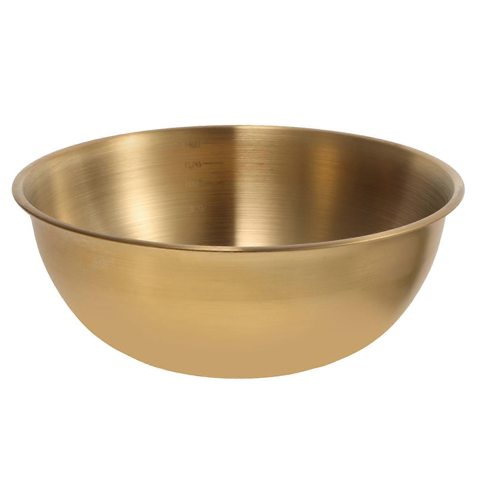 Multi-Function Fruit Bowl Stainless Steel for Storage 4Pcs Golden Bowls
