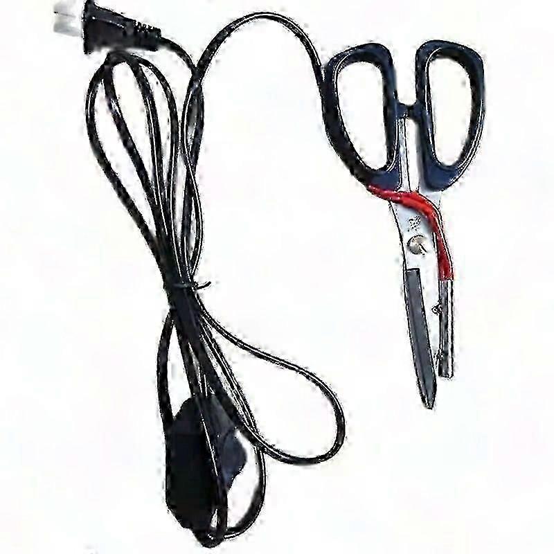 1pc Electric Heating Tailor Scissors with Working Indicator for Cloth Cutting