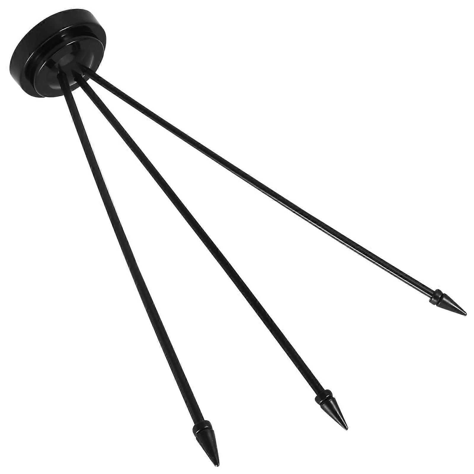 Plastic Flag Stand Mini Flag Holder for Office Decoration 5Pcs Black