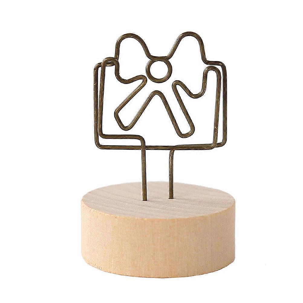8 Pcs Wooden Message Holders Simple Design For Home Office Display Notes Or Prevent Loss