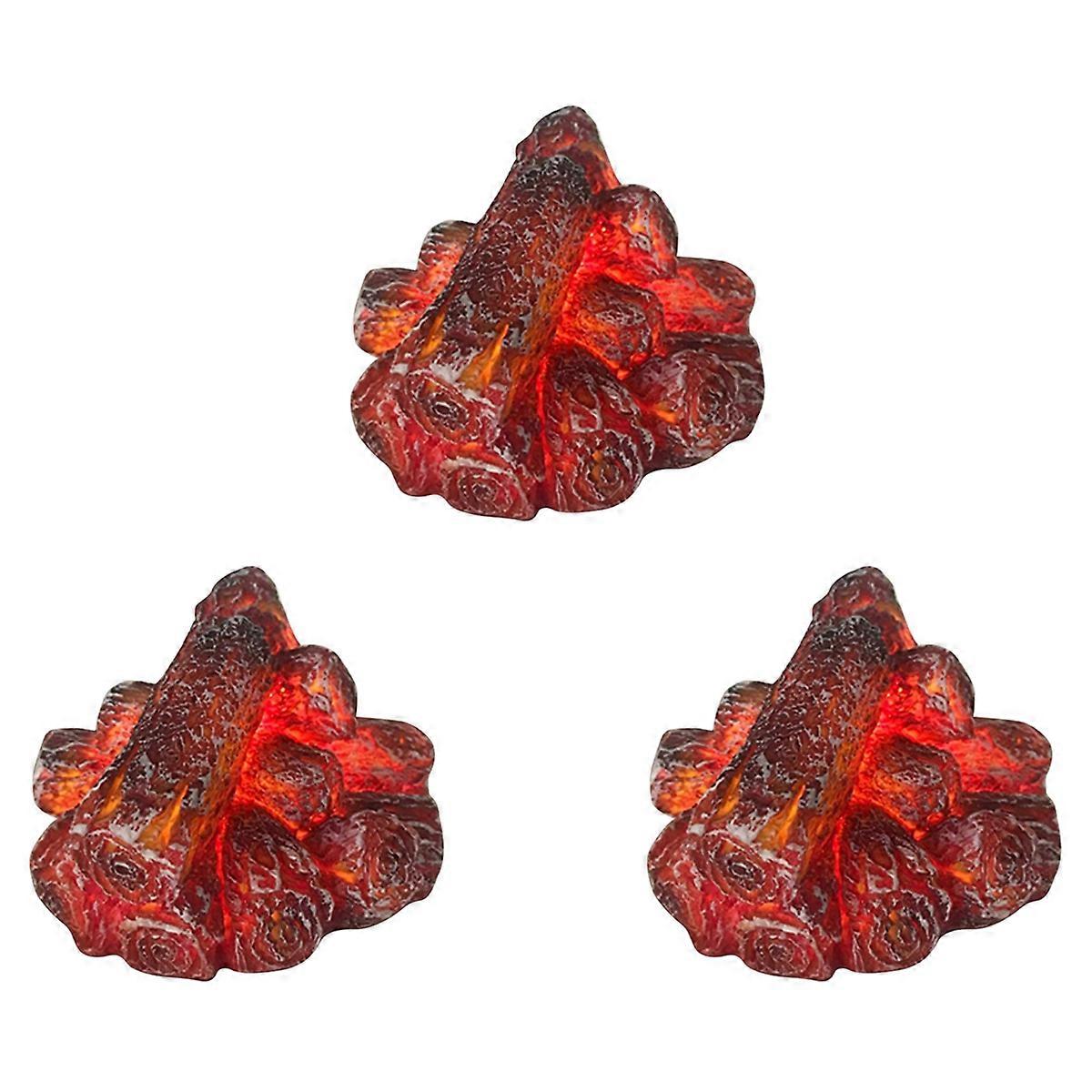 LED Artificial Fire Flame Light, Flameless Fireplace Light