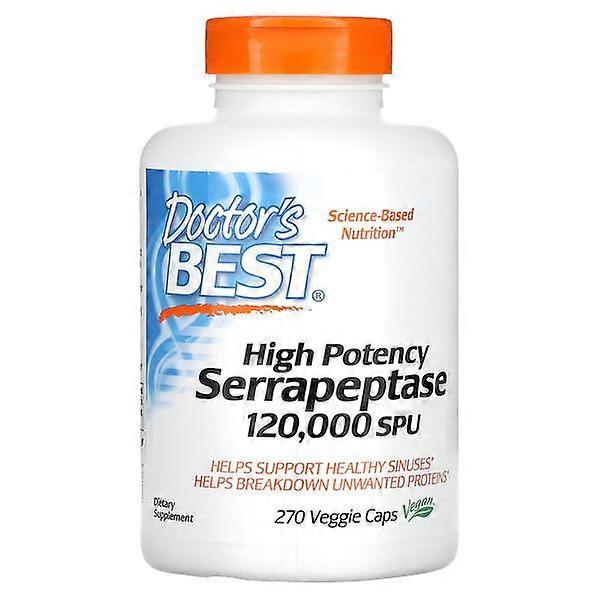 Doctor's Best, High Potency Serrapeptase, 120,000 SPU, 270 Veggie Caps