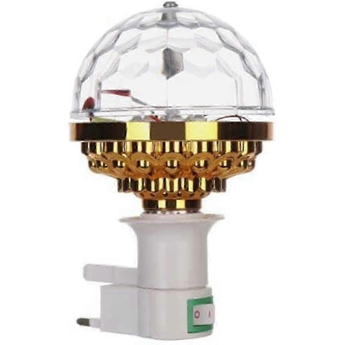 Mini Disco Light, Disco Romantic Magic Crystal Ball Lamp Car Automatic Strobe Light Stage Light Part Myi