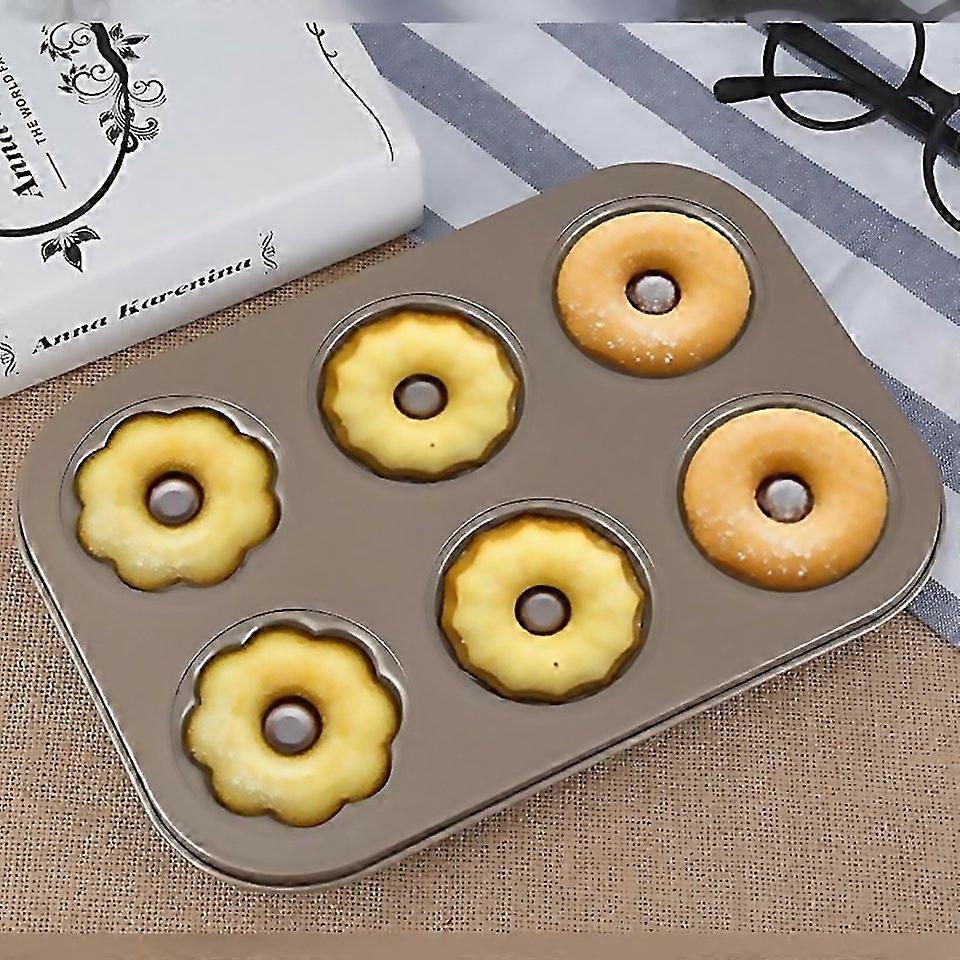 For 3 Flowers Type Donuts Cookie Mold 6 Cups Cake Mold Baking Mold Cake Tools Bakeware Kitchen Acces