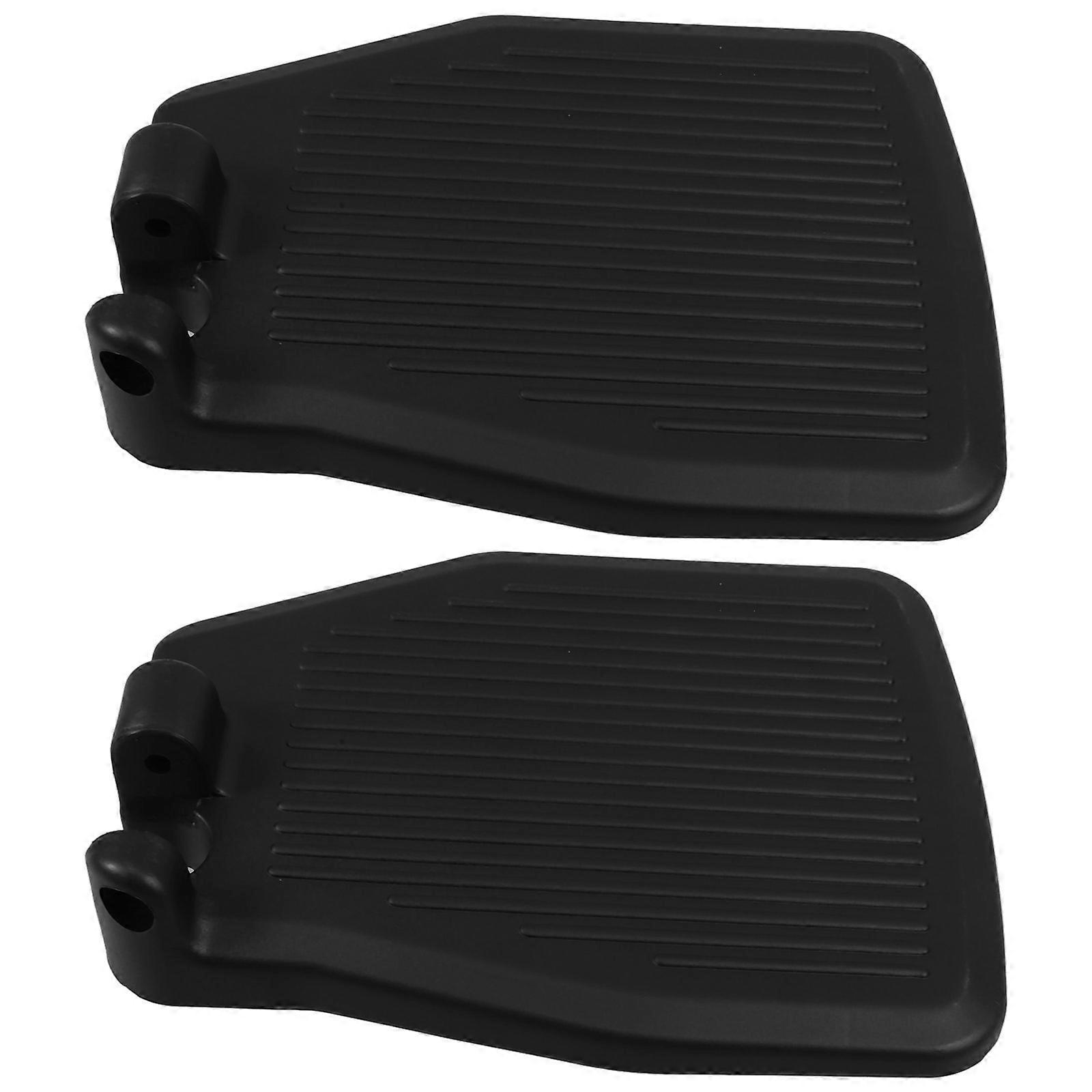 Sturdy Wheelchair Foot Rest for Replacement Pedal 1Pair Black