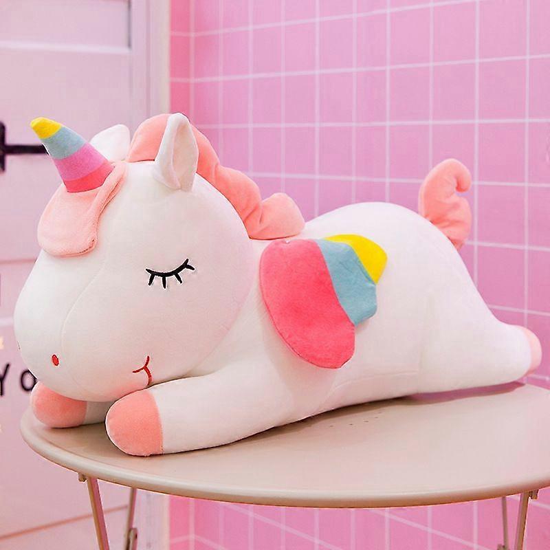 Angel Rainbow Unicorn Plush Toy Stuffed Animal Soft Cuddly Pony Doll