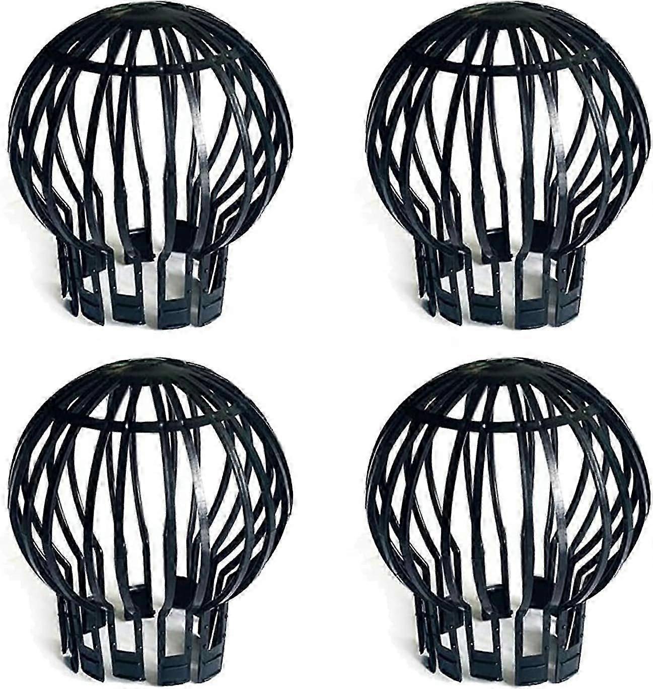 Pack of 4 Gutter Strainers Flexible Plastic Gutter Filter Gutter Mesh Keeps Gutters Unclogged by Leaves Moss Mud and Other Debris