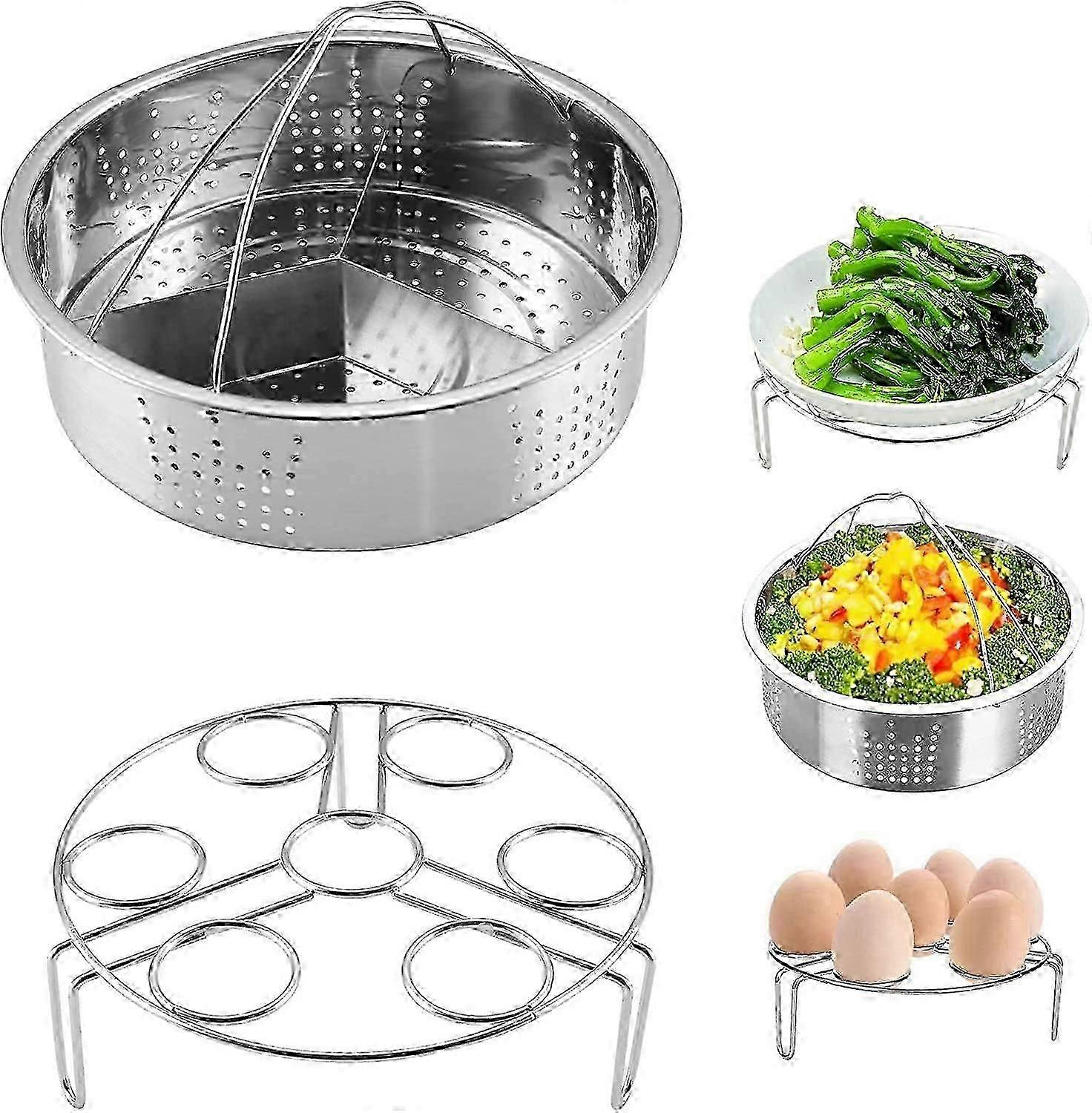3 stykke dampkurv sett rustfritt stål tre baffle sett trykk komfyr