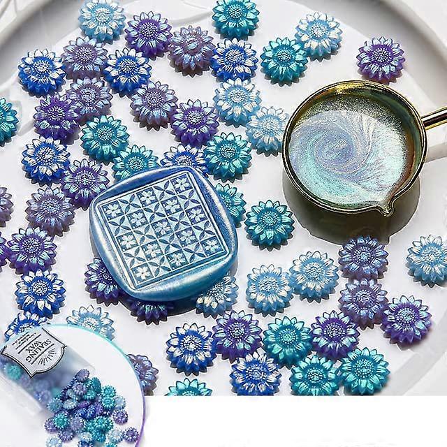 Enamel Wax 500g Sunflower Aurora Lacquer Wax Material For DIY Sealing Discolored Wax Particles