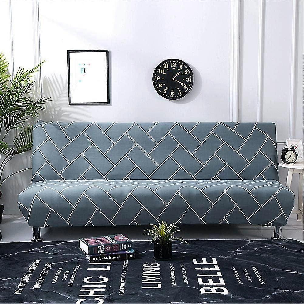 Sofa bed cover for full size without armrests removable elastic stretch