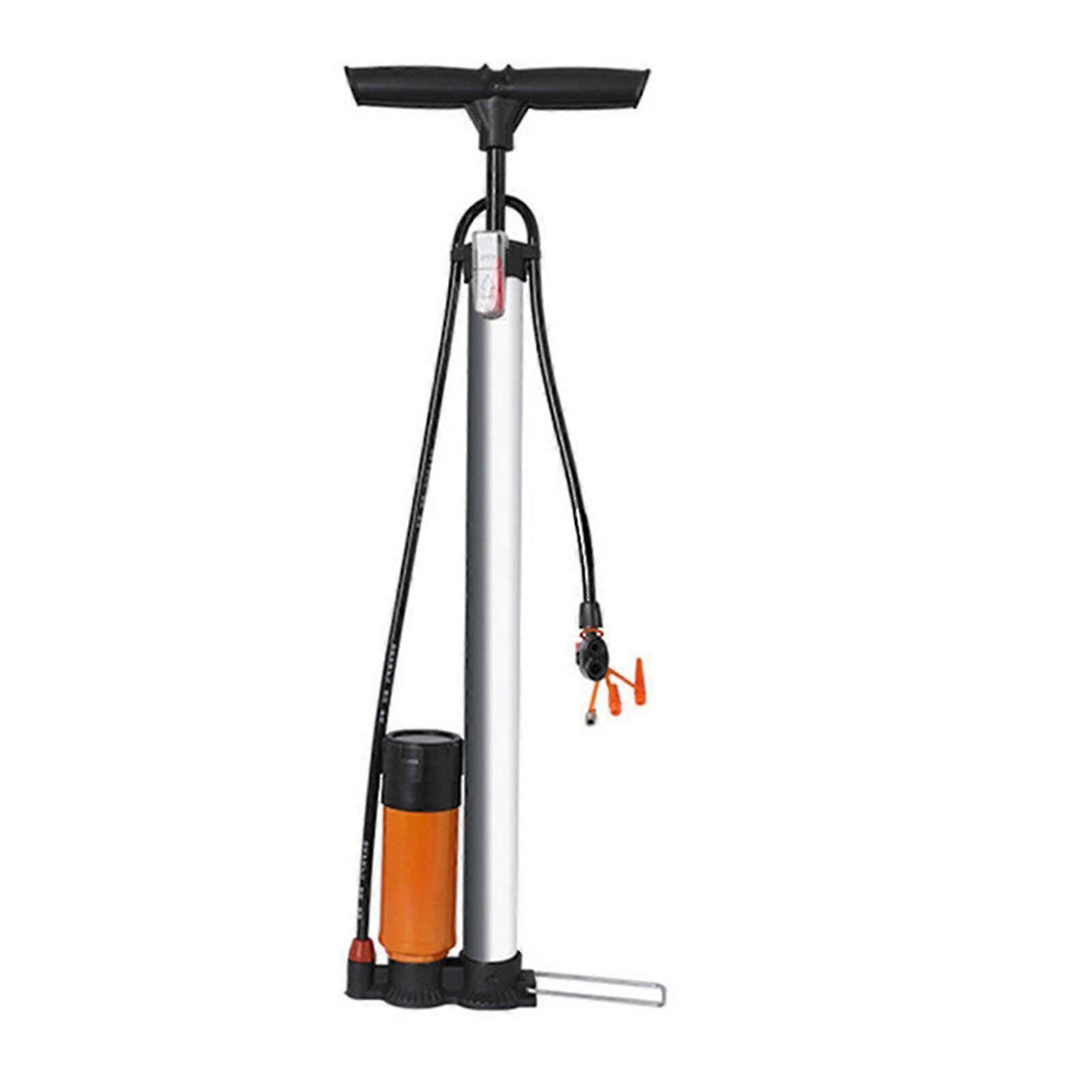 Bicycle Home Pedal Tire Pump With Presta-compatible And Schrader-compatible Valve Suitable For Folding Bike