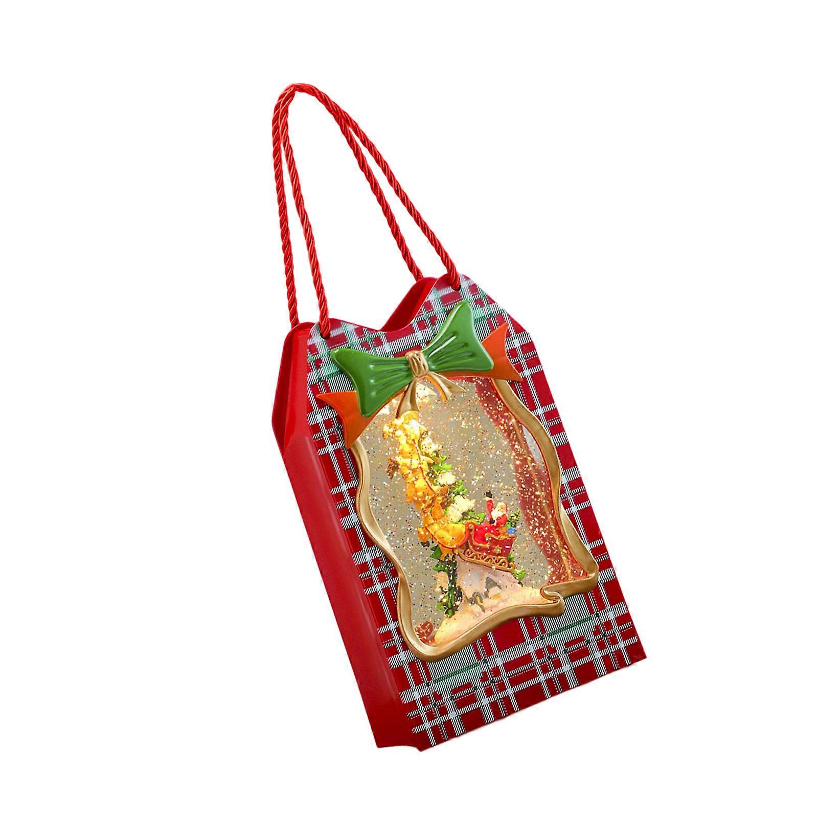 Musical Santa Tree Snow Ball Feature Realistic Water Base Snow Effect And USB Power Option Snowfall Party Accessory Multicolor