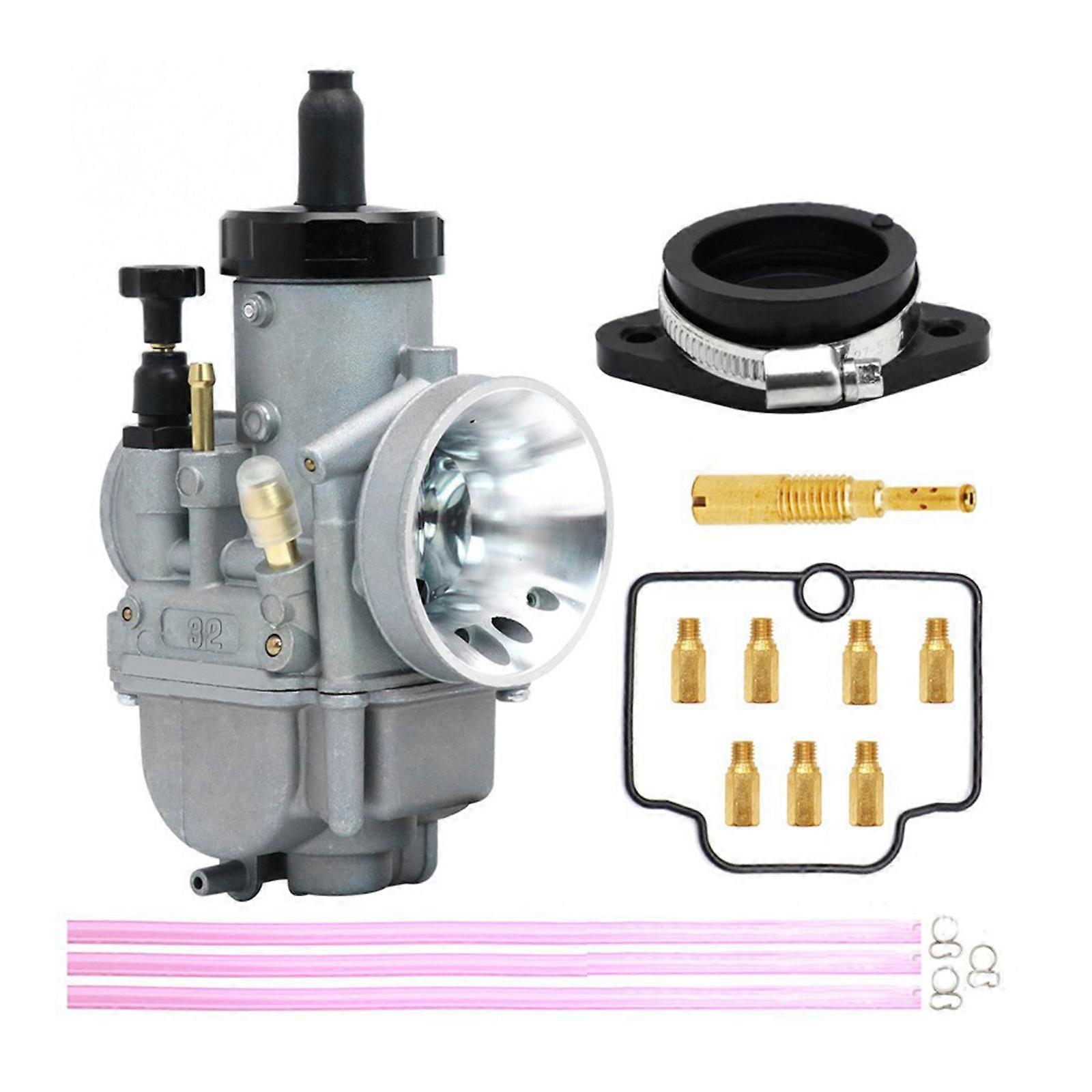 Universal Carburetor Assembly For ATVs Off Roading Vehicles Enhances Engine Efficiency Complete Installation Components  34mm