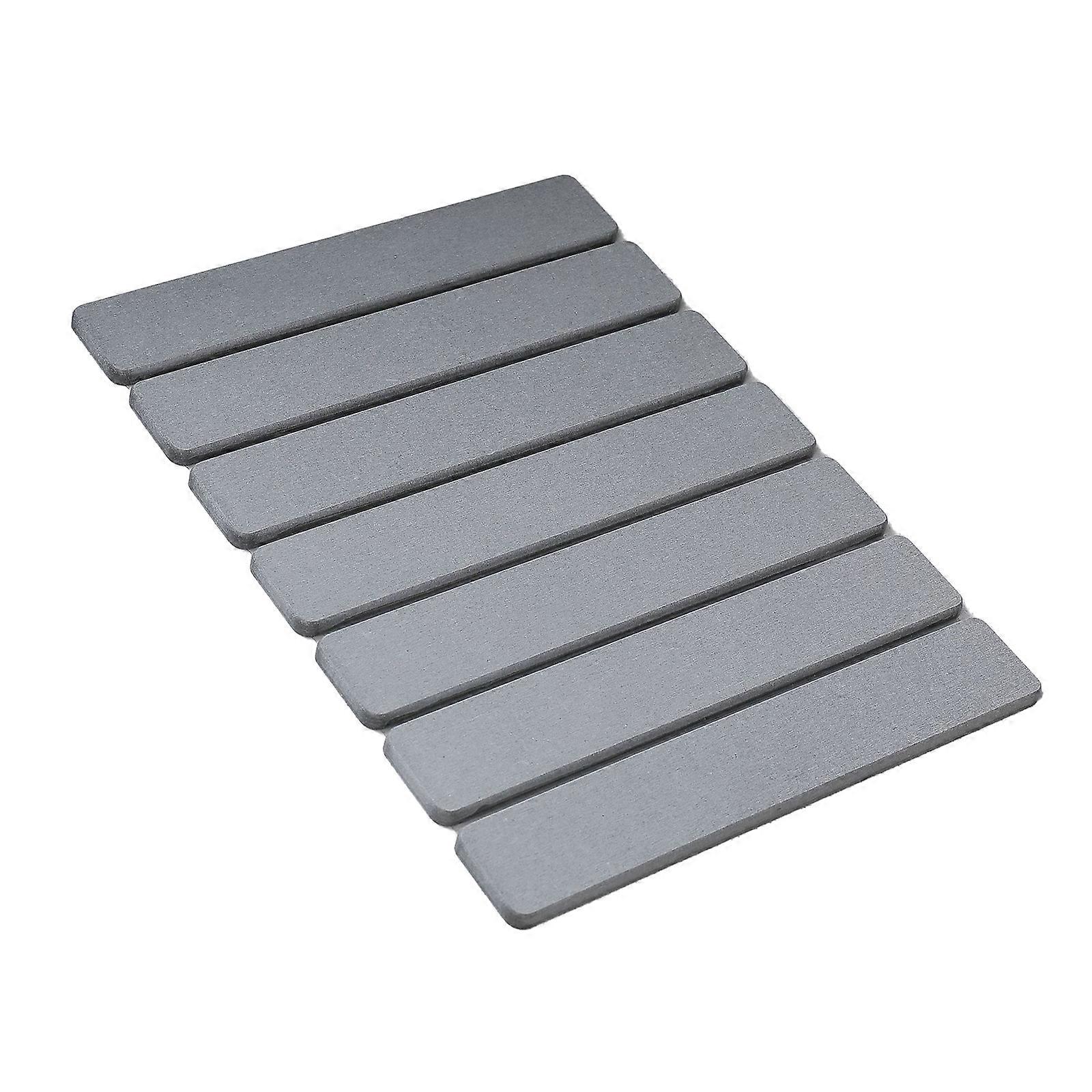 Foldable Kitchen Counter Mats High Absorbency Silicone Dish Drying Pad Large Size Durable Front Protectors For Sink Area  Medium gray